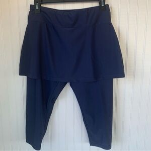 Ella Mar Skort Leggings (M) Navy Blue